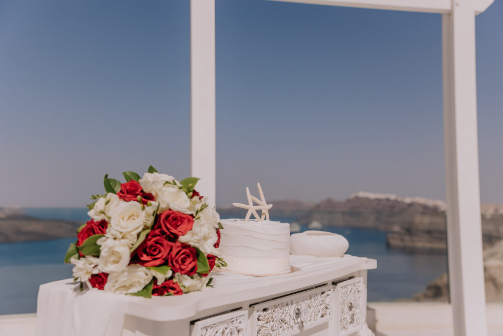 svatba Řecko Santorini