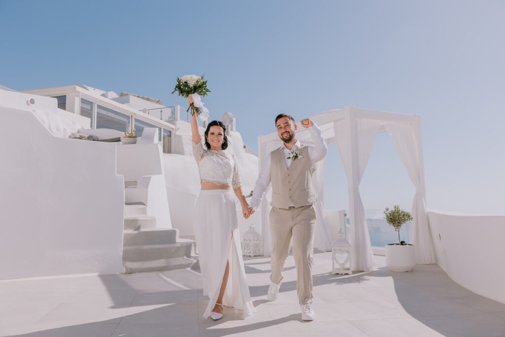 svatba v Řecku na Santorini