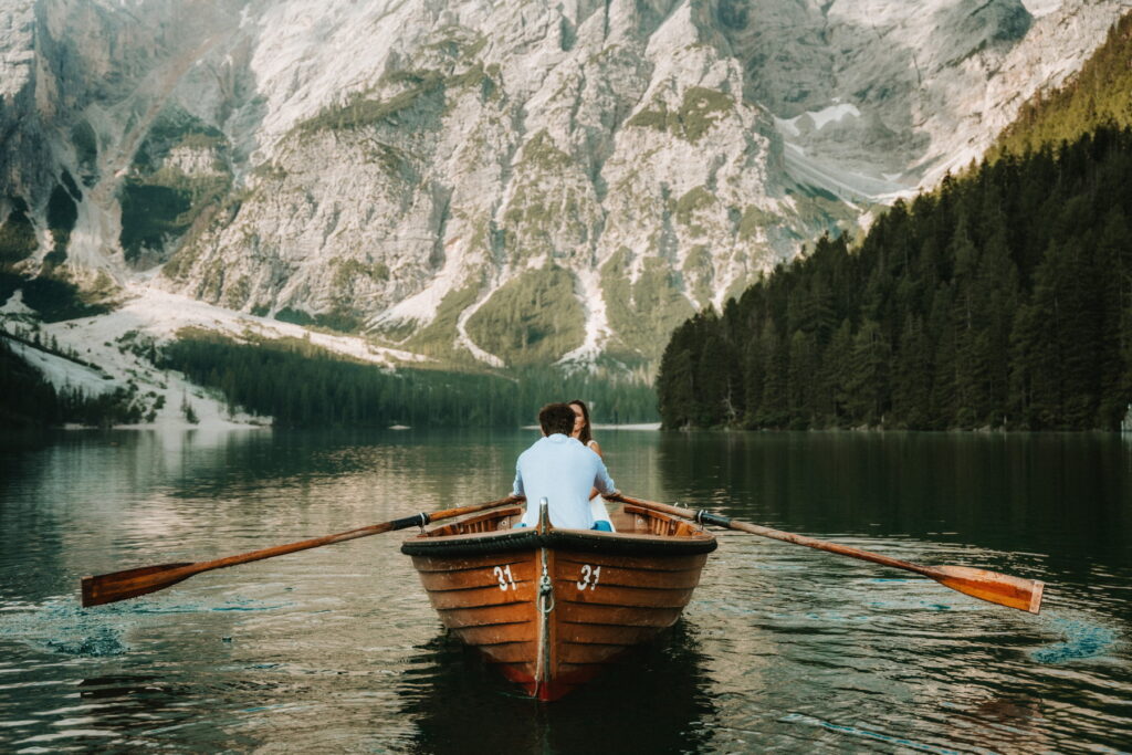 Svatba v Itálii u Lago di Braies