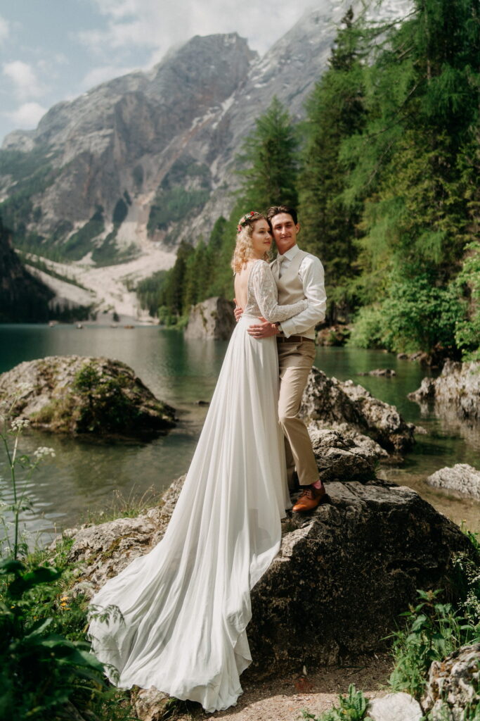 svatba v Itálii u Lago di Braies