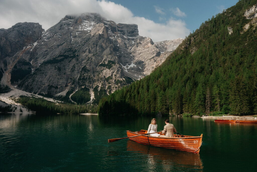 svatba v Itálii u Lago di Braies