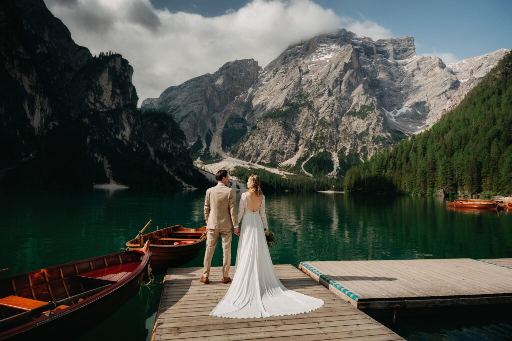 svatba v Itálii u Lago di Braies