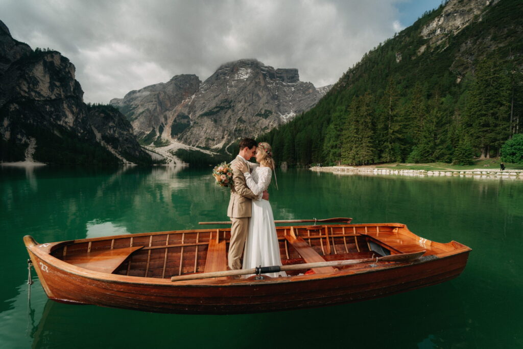 svatba v Itálii u Lago di Braies