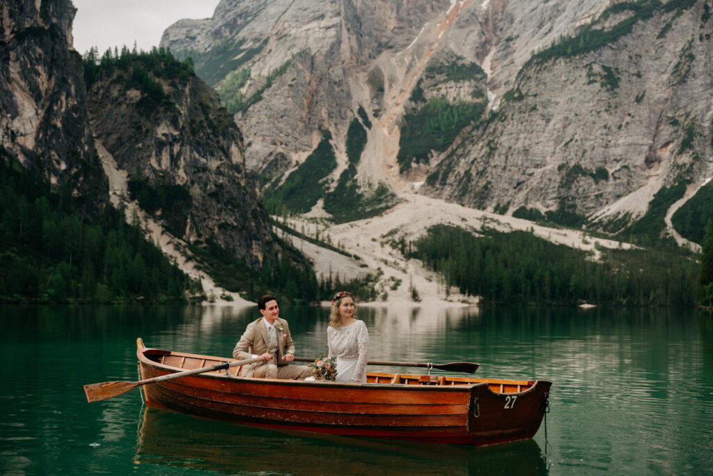 svatba v Itálii u Lago di Braies