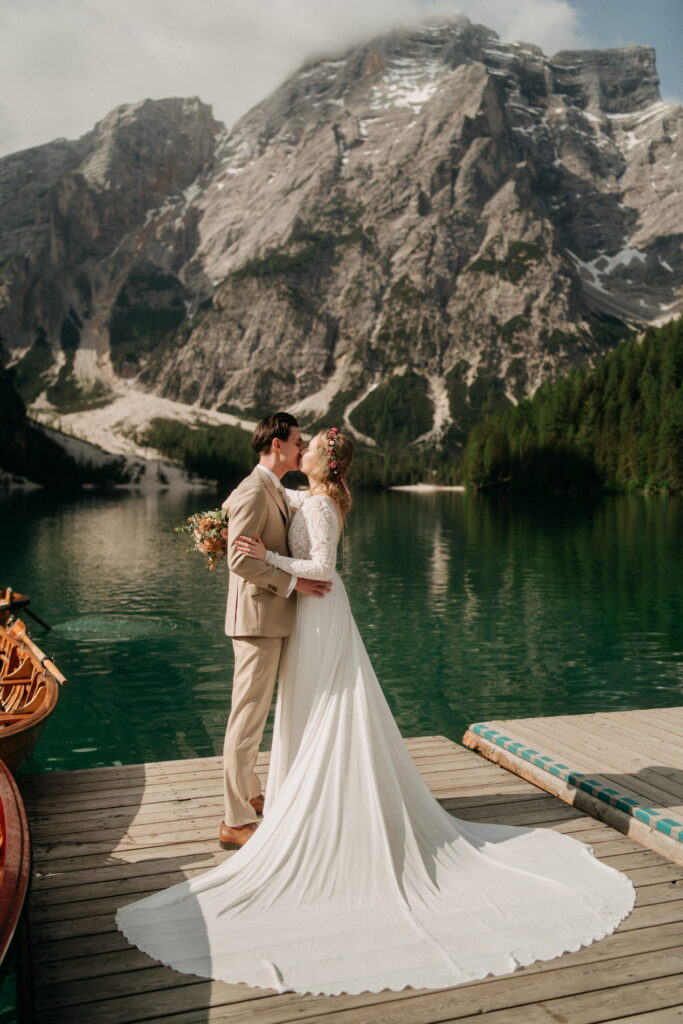 svatba v Itálii u Lago di Braies