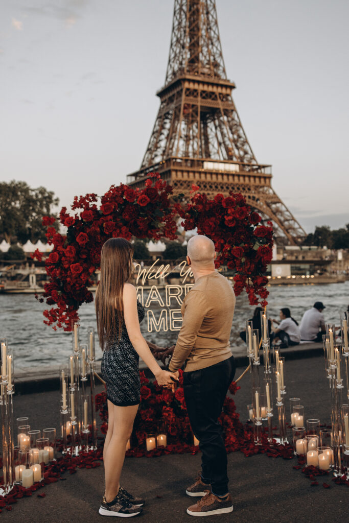 zásnuby v Paříži