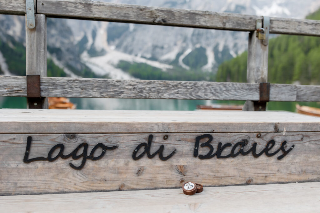 svatba v Itálii u Lago di Braies