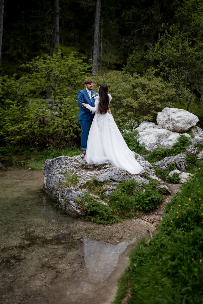svatba v Itálii u Lago di Braies
