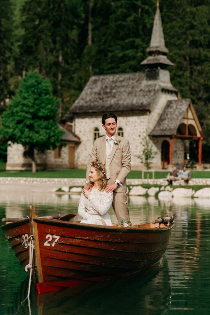 svatba v Itálii u Lago di Braies