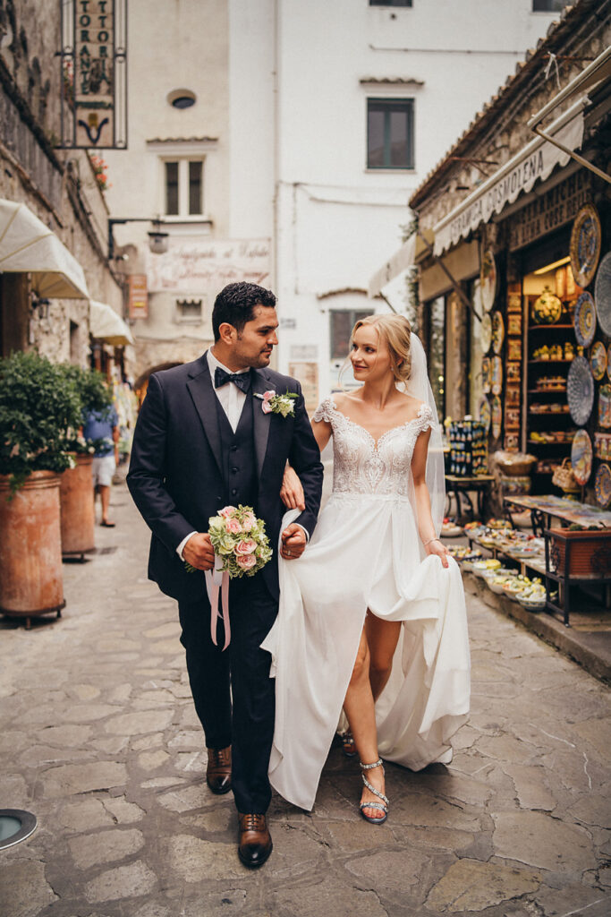 svatba v Itálii Amalfi Ravello