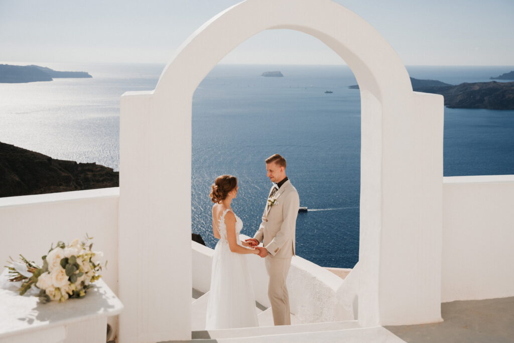 svatba v Řecku na Santorini