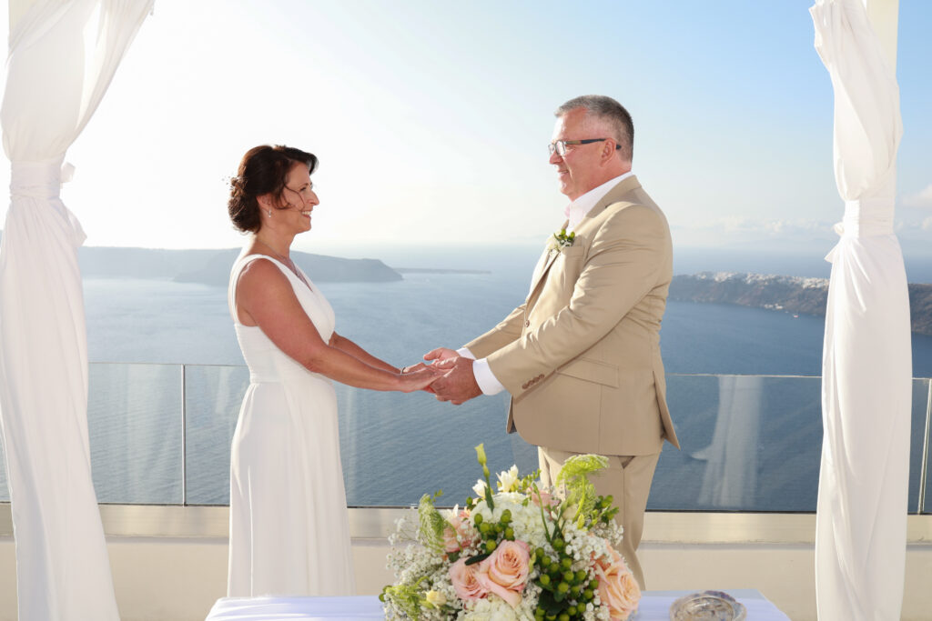 svatba v Řecku na Santorini