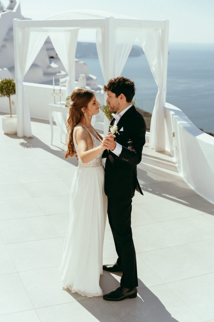svatba v Řecku na Santorini