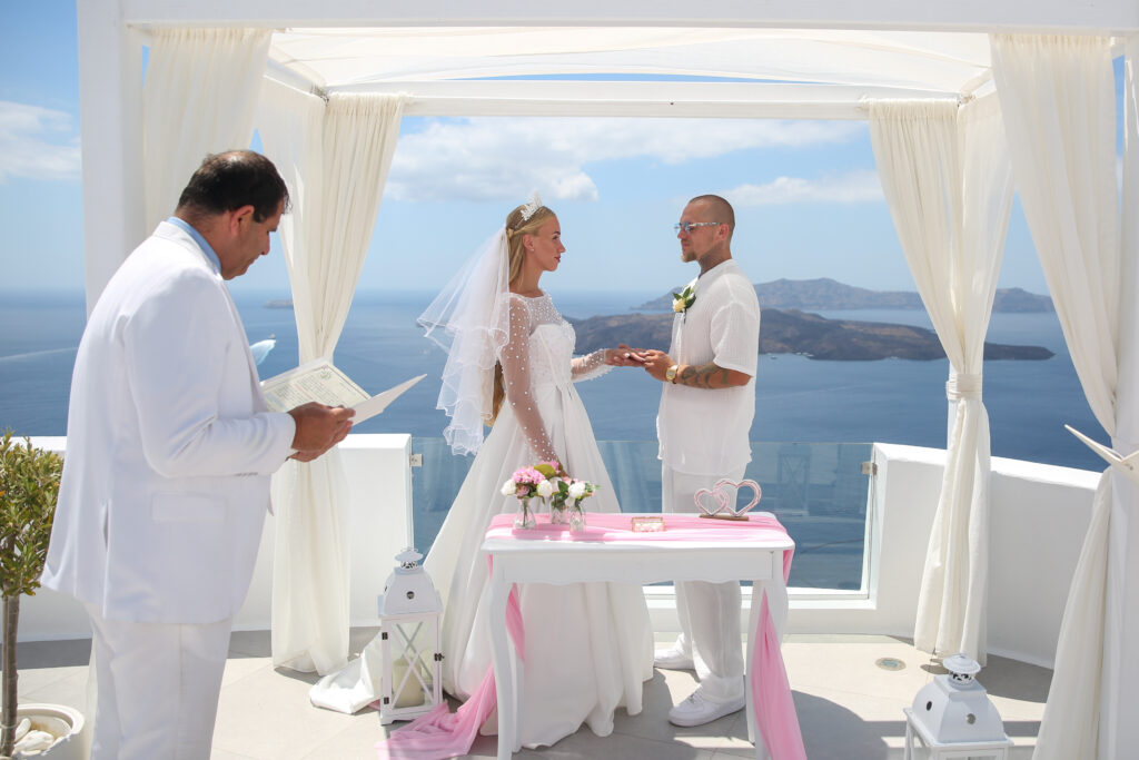 svatba v Řecku na Santorini