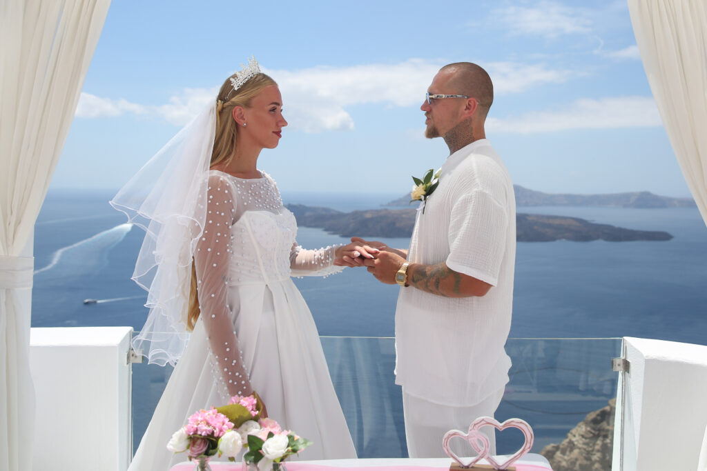 svatba v Řecku na Santorini