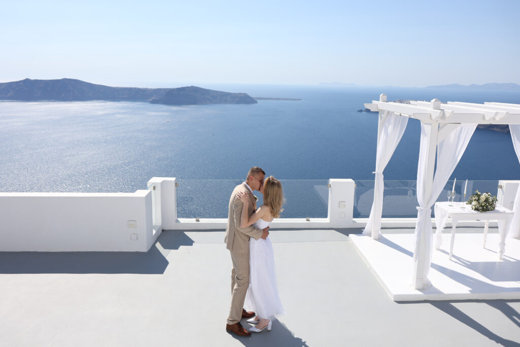 svatba v Řecku na Santorini