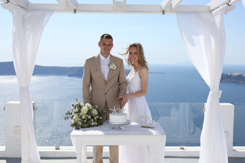 svatba v Řecku na Santorini