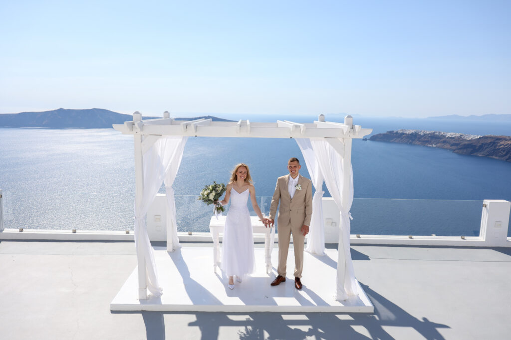 svatba v Řecku na Santorini