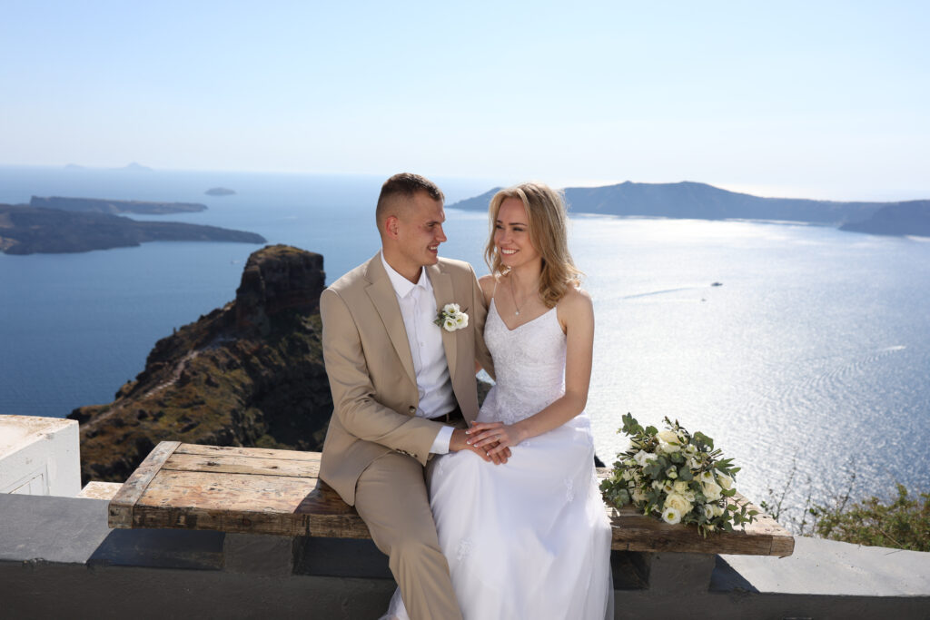 svatba v Řecku na Santorini