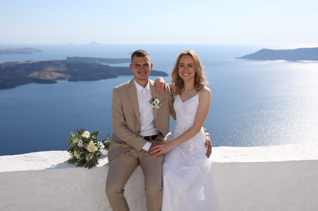 svatba v Řecku na Santorini