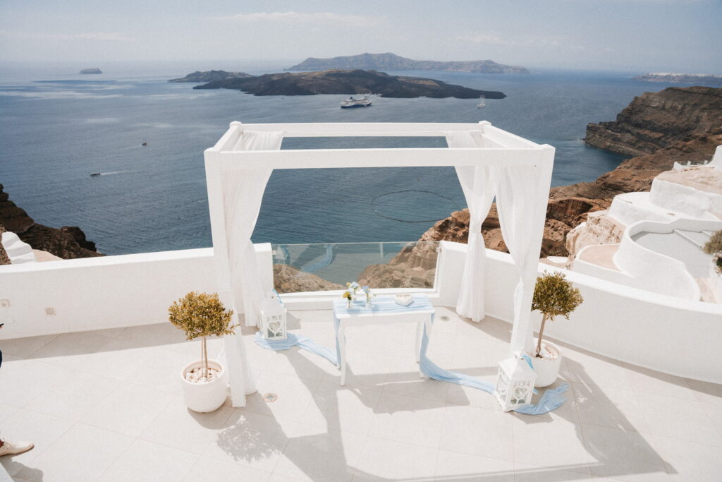 svatba v Řecku na Santorini