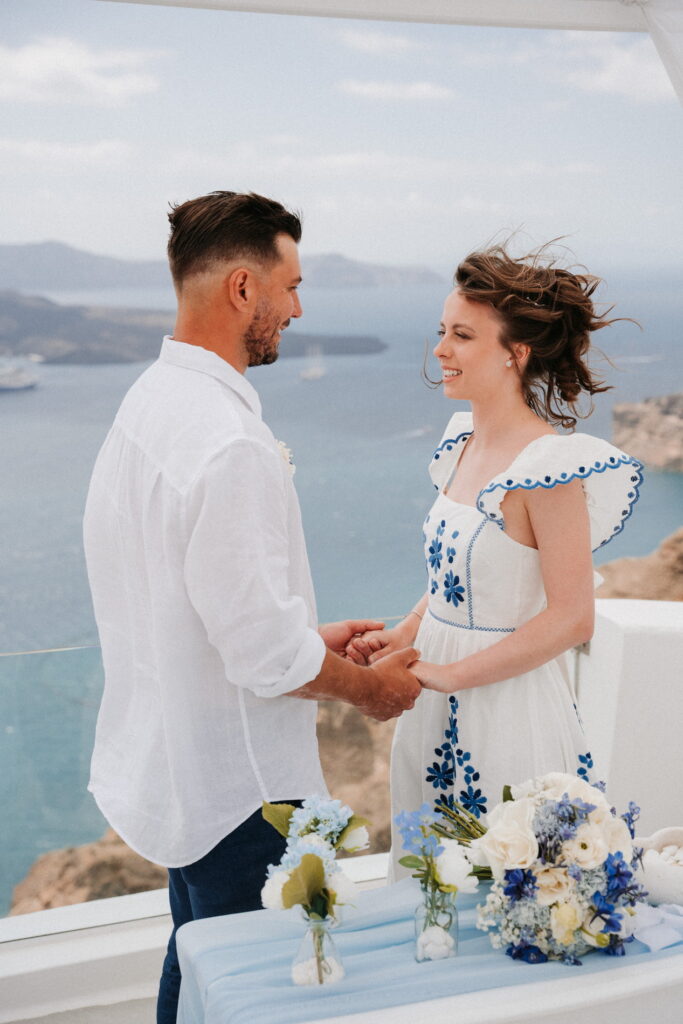 svatba v Řecku na Santorini