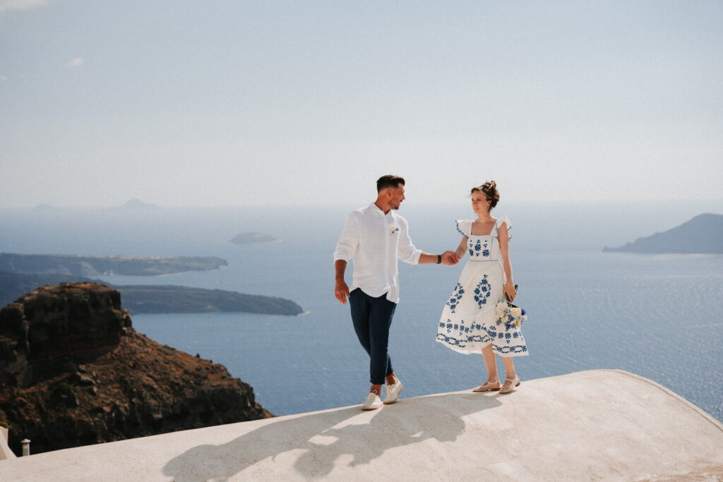 svatba v Řecku na Santorini